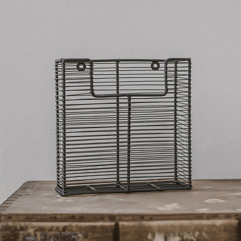 Petit panier suspendu en fil 21 x 21 cm