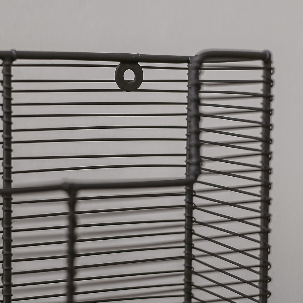 Petit panier suspendu en fil 21 x 21 cm