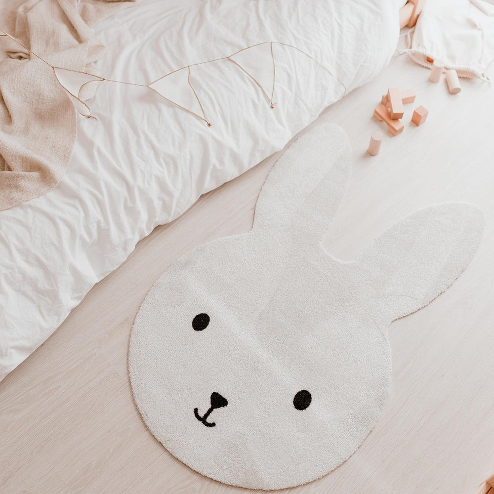 Tapis enfant lavable lapin