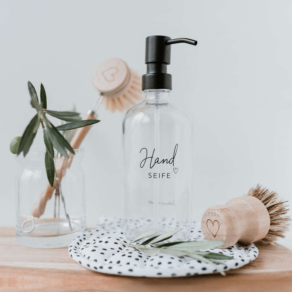 Distributeur de savon Handseife transparent 500ml