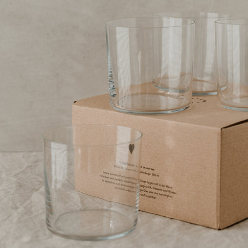 Verre à eau dans un ensemble de 4