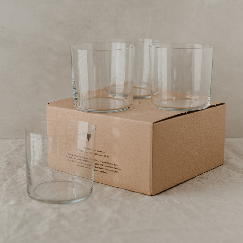 Verre à eau dans un ensemble de 4