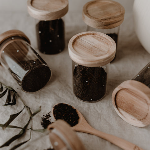 Mini Vorratsgläser Punkte im 6er Set | Eulenschnitt 