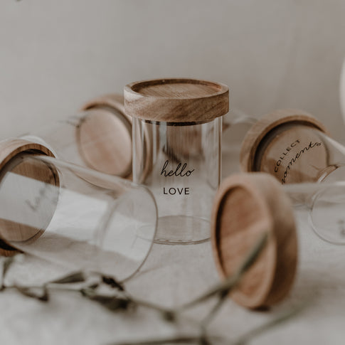 Mini Vorratsgläser Little Things schwarz im 6er Set | Eulenschnitt 