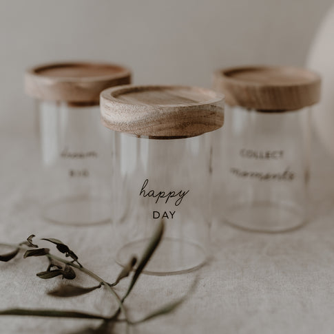 Mini Vorratsgläser Little Things schwarz im 6er Set | Eulenschnitt 