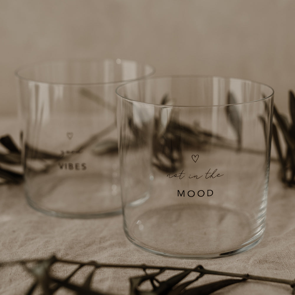 Verre à eau Mood noir en lot de 2