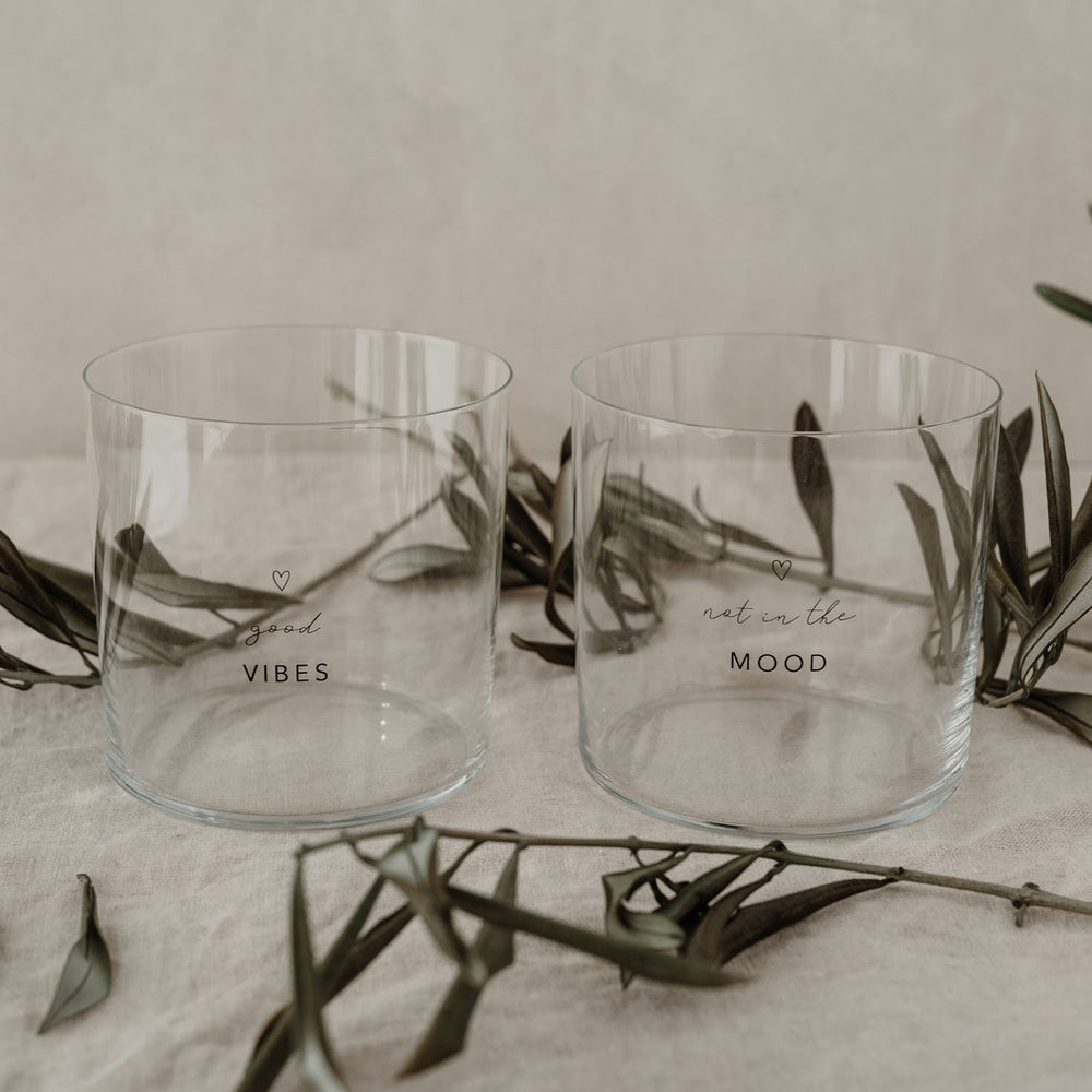 Verre à eau Mood noir en lot de 2