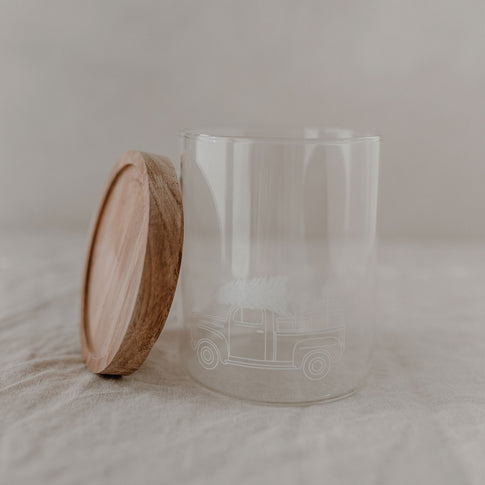 Bocal de réserve voiture de Noël 13 cm