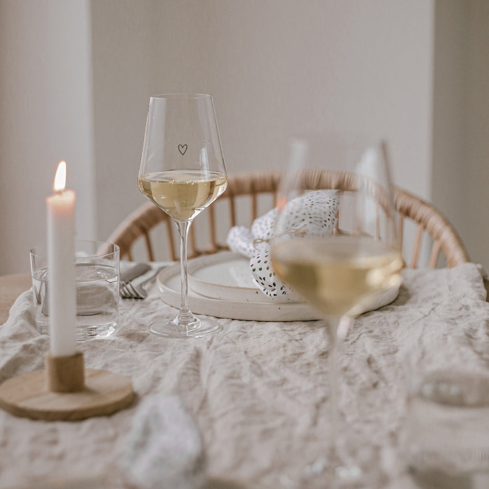 Verre à vin coeur 390ml