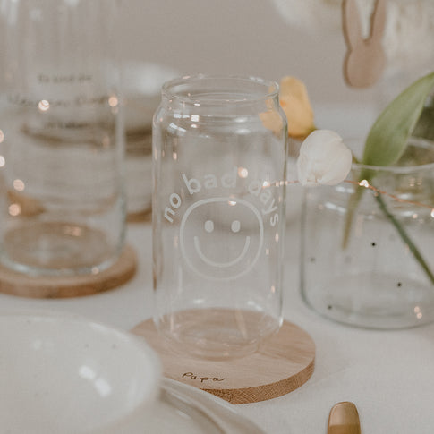 Hohes Trinkglas No Bad Days | Eulenschnitt 