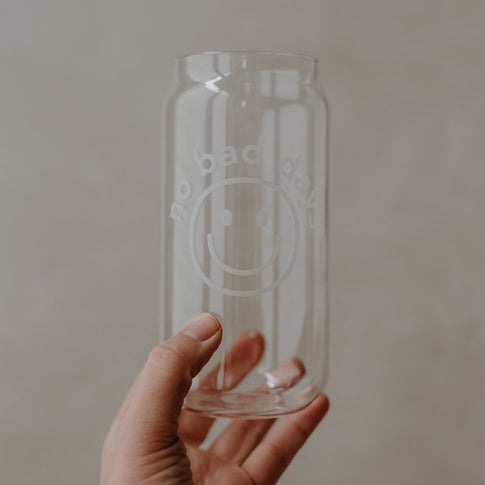 Hohes Trinkglas No Bad Days | Eulenschnitt 