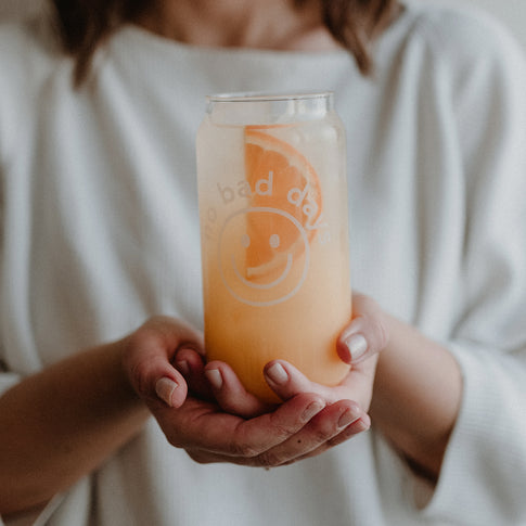 Hohes Trinkglas No Bad Days | Eulenschnitt 