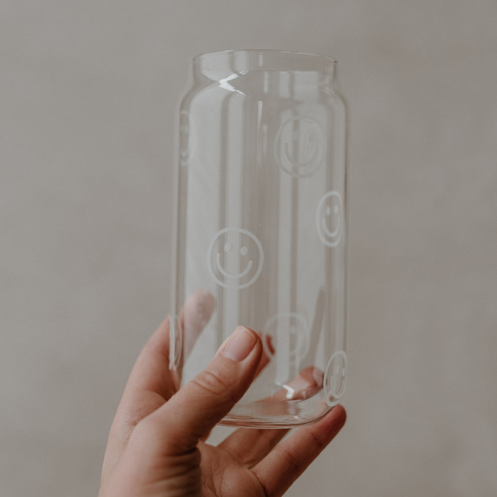 Hohes Trinkglas Smileys | Eulenschnitt 