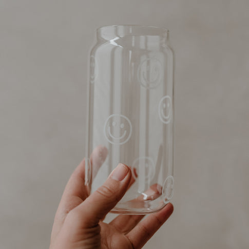 Hohes Trinkglas Smileys | Eulenschnitt 