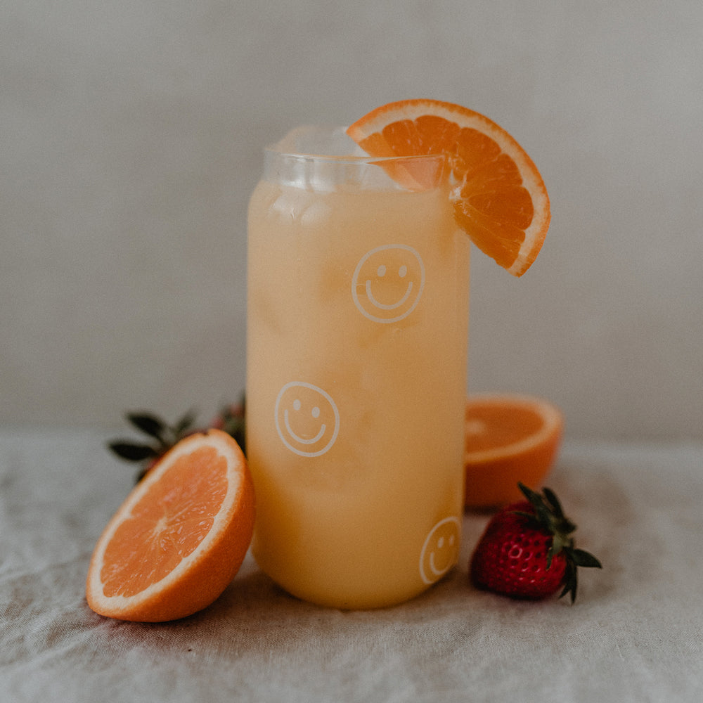 Hohes Trinkglas Smileys | Eulenschnitt 