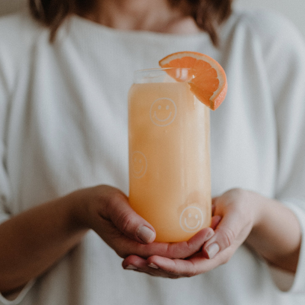 Hohes Trinkglas Smileys | Eulenschnitt 