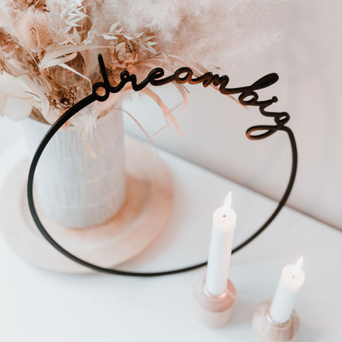 Couronne en bois Dream Big