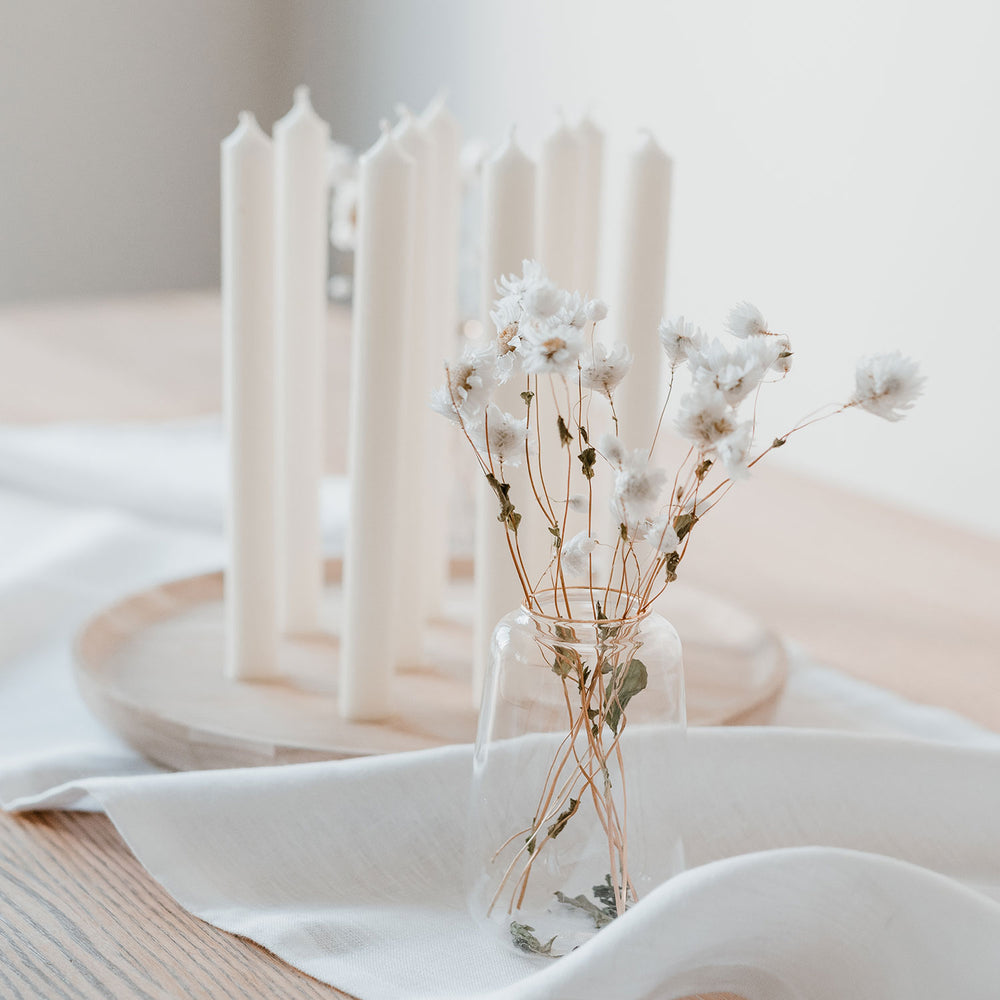 Chandelier rond en chêne
