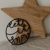 Couronne en bois Let it snow