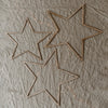 Couronne en bois Étoile Naturelle en lot de 3