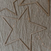 Couronne en bois Étoile Naturelle en lot de 3