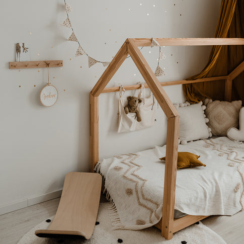 Rail à crochets avec porte-cartes 42 cm