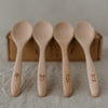 Set de 4 cuillères en bois de Pâques
