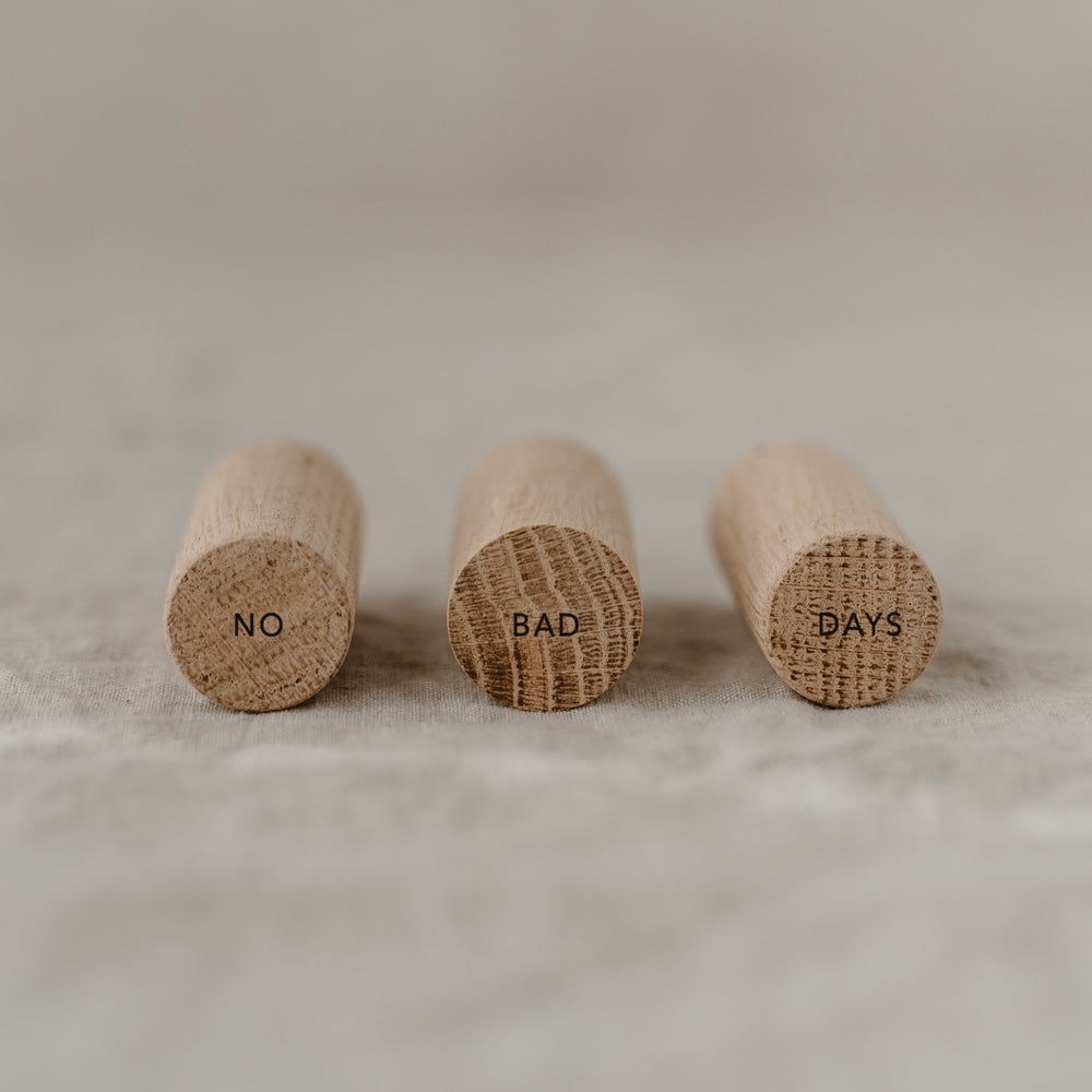 Crochets muraux No Bad Days en lot de 3