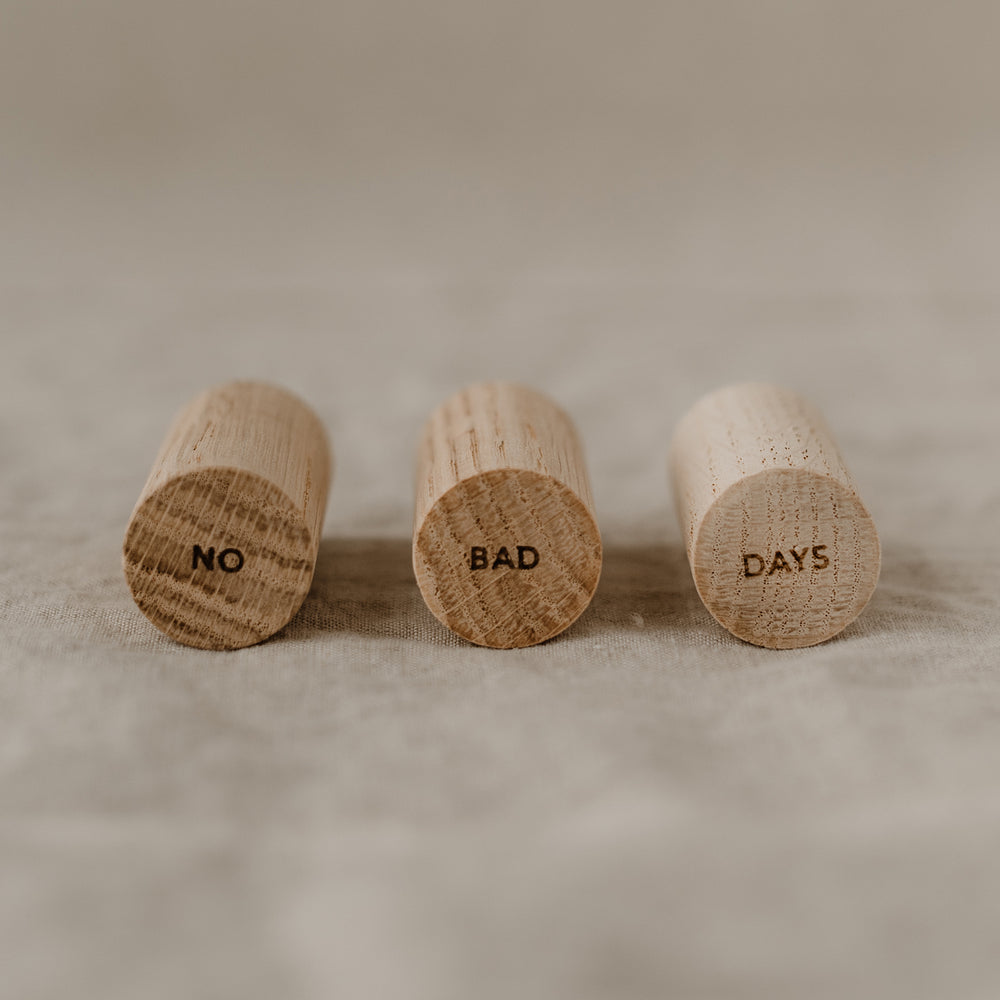 Crochets muraux No Bad Days en lot de 3