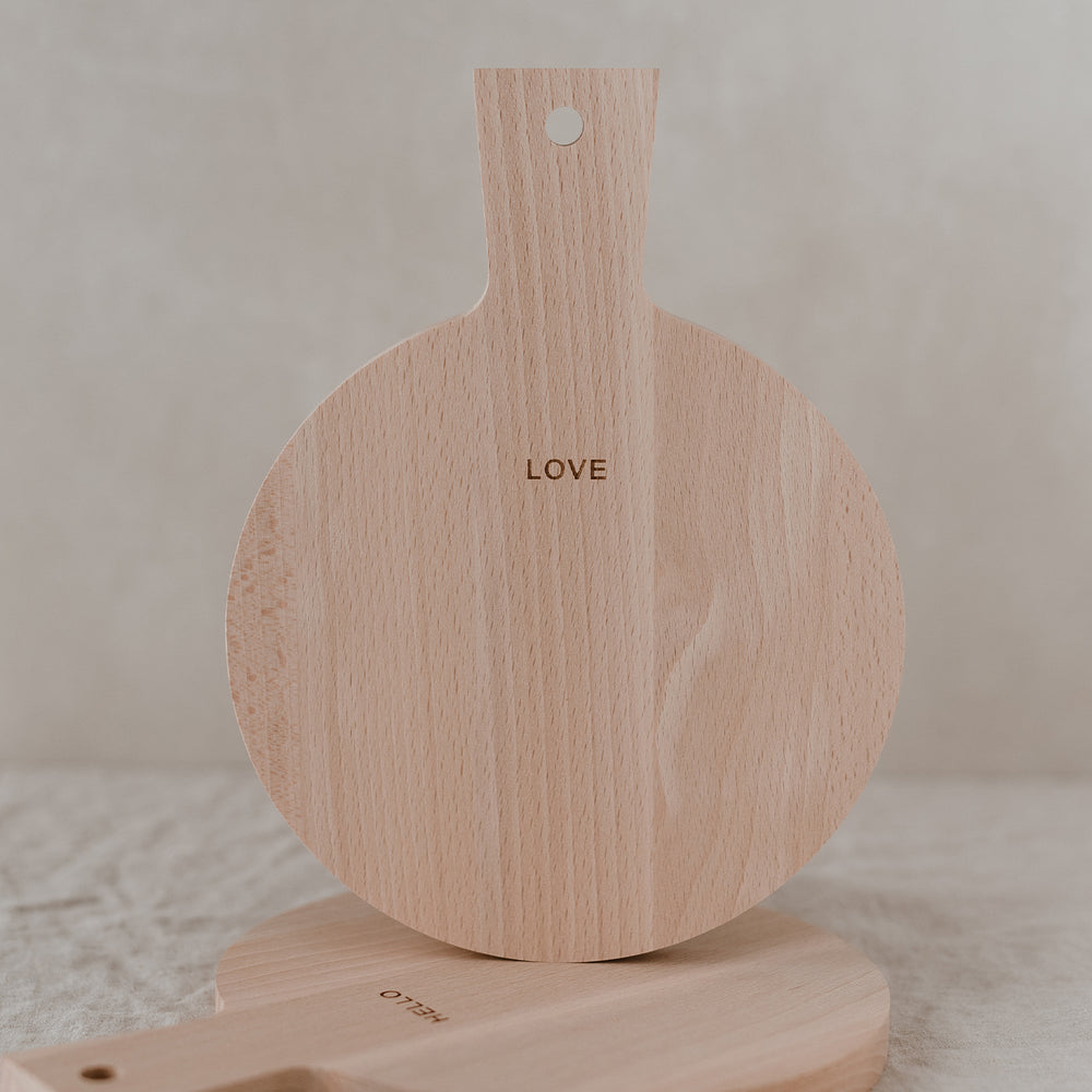 Mini planches à découper Hello Love en lot de 2
