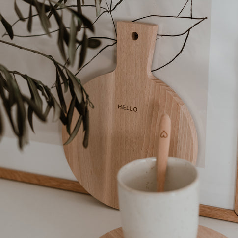 Mini planches à découper Hello Love en lot de 2