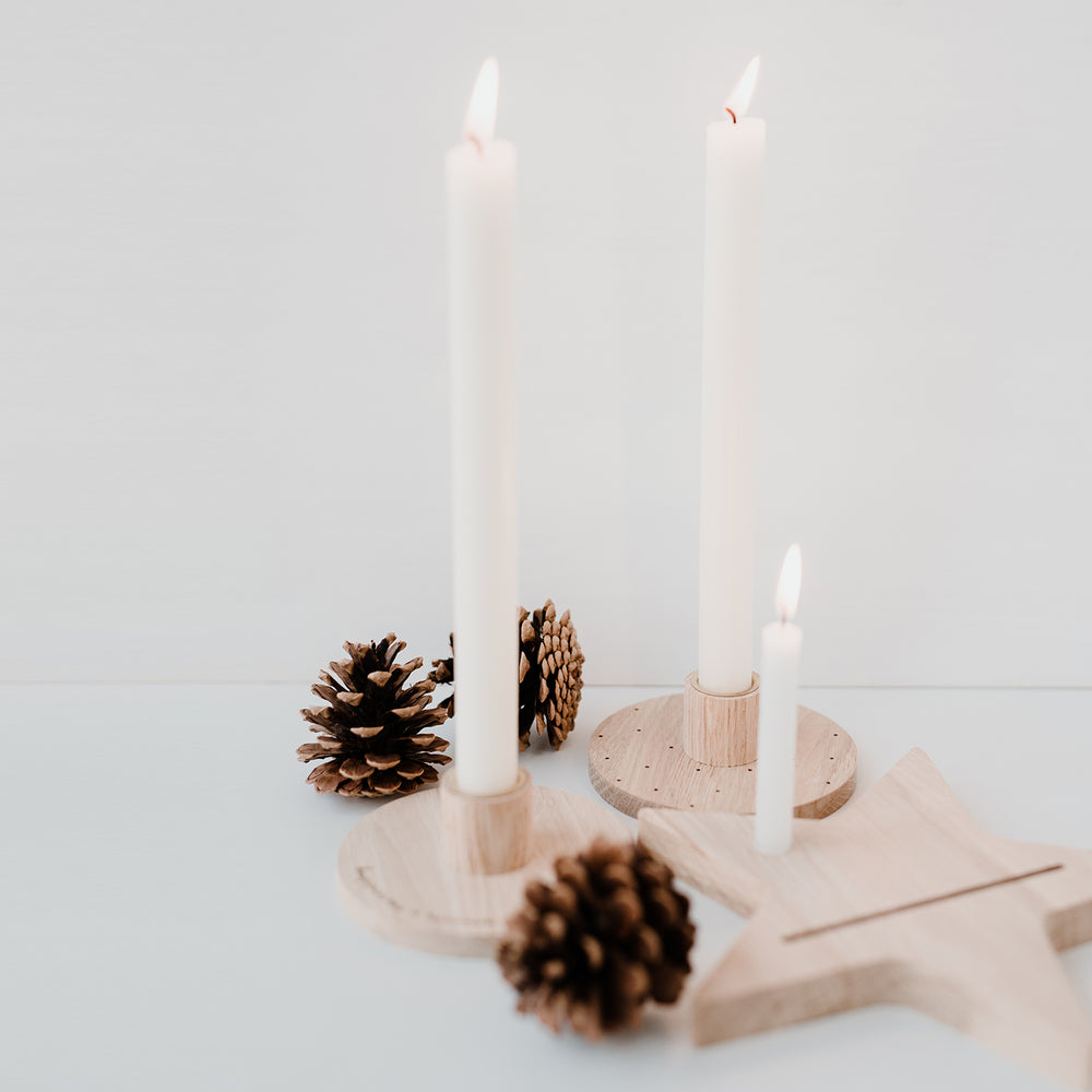 Bougeoir Happiness en chêne