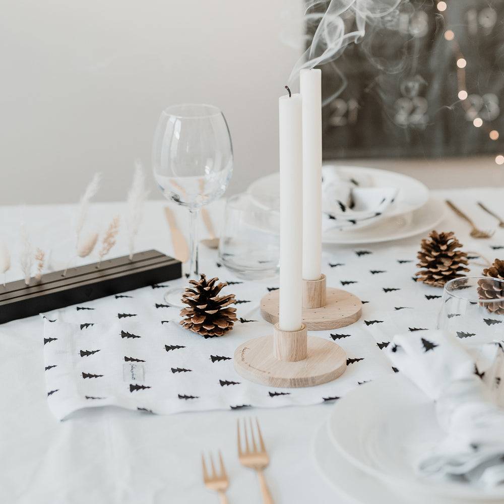 Bougeoir Happiness en chêne