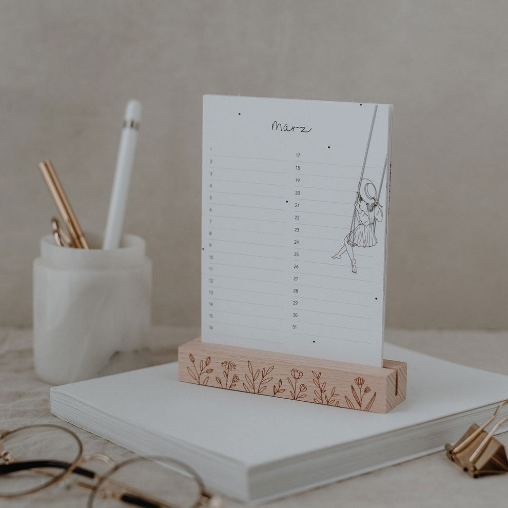 Calendrier de table Anniversaires Demoiselle d'honneur