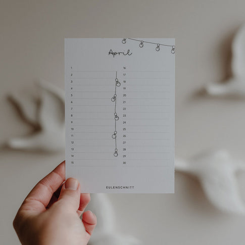 Calendrier de table Anniversaires Demoiselle d'honneur