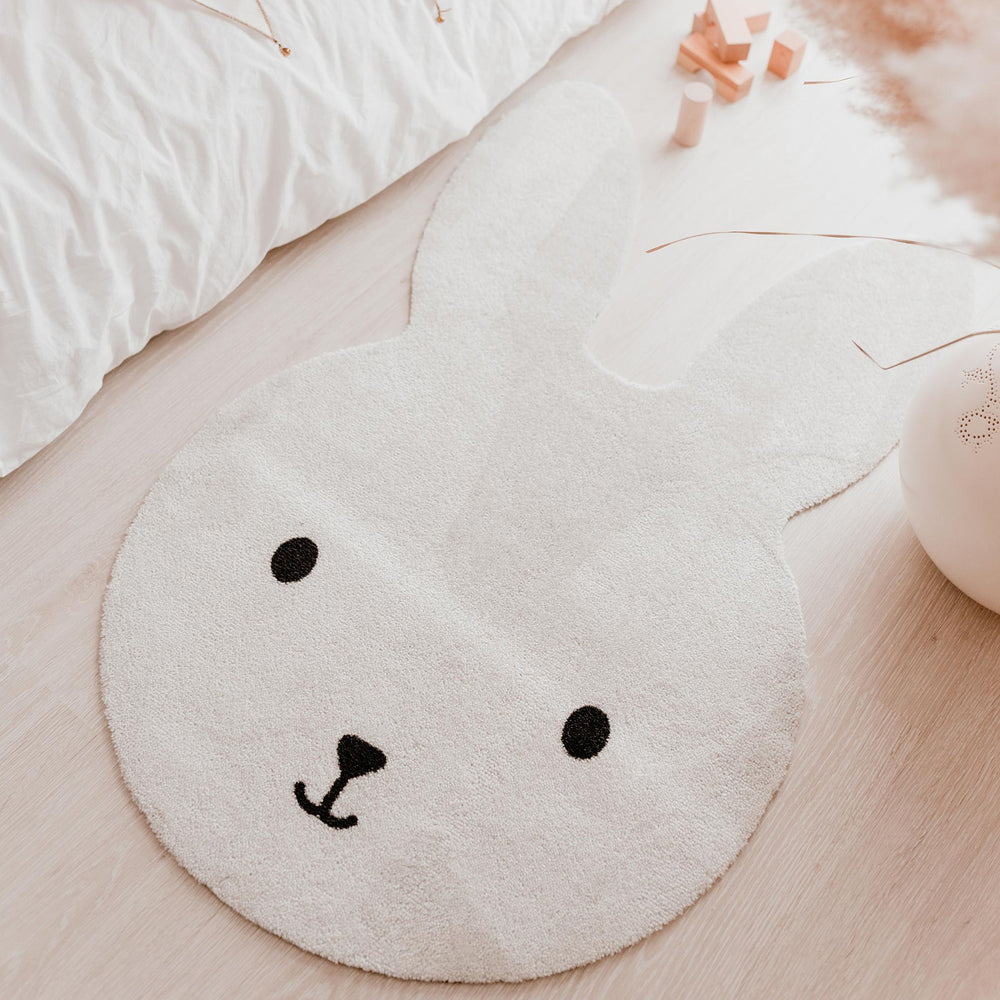 Tapis enfant lavable lapin