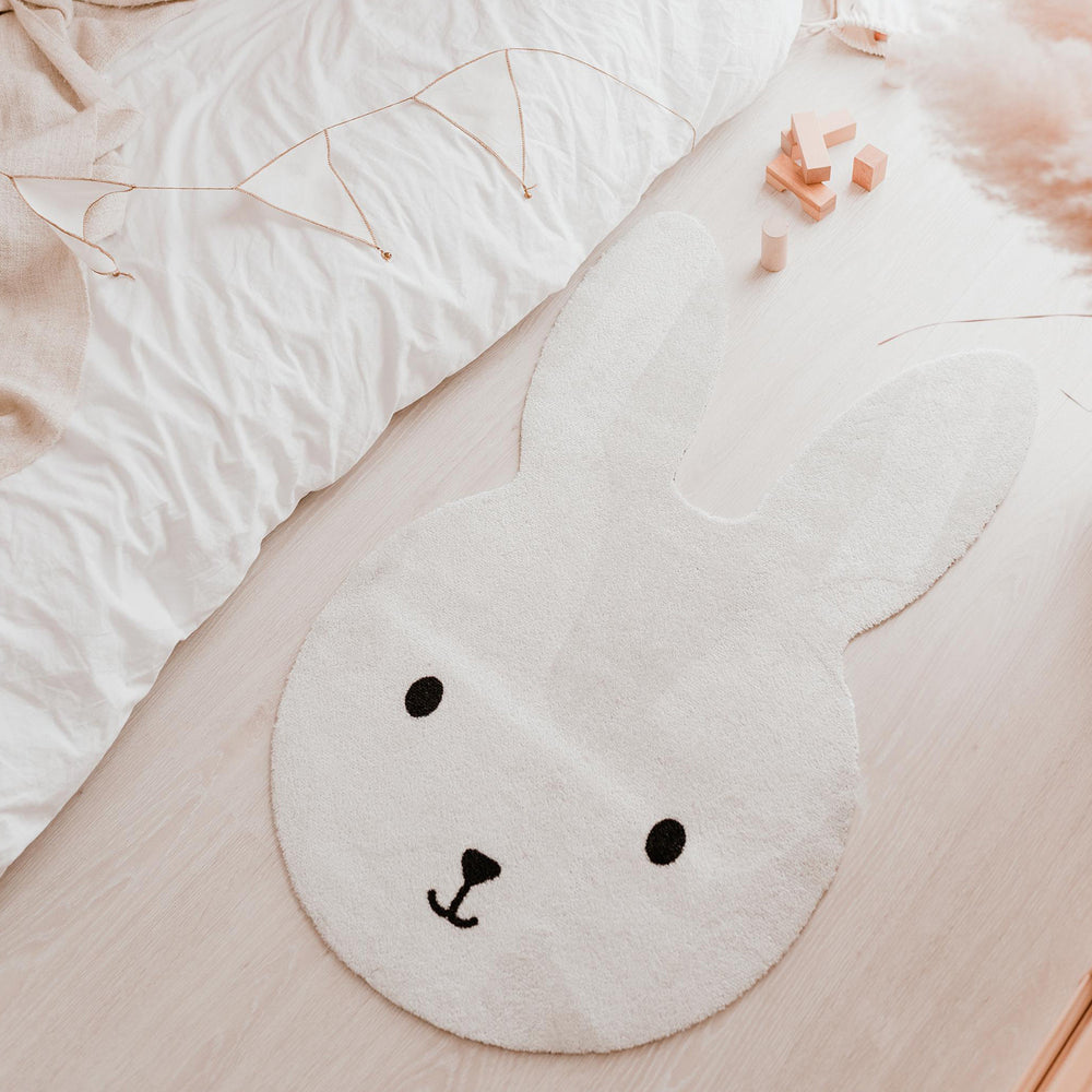 Tapis enfant lavable lapin