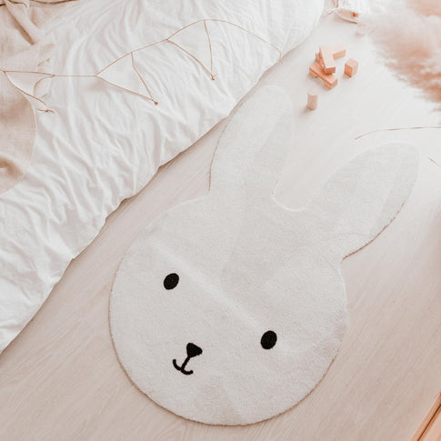 Tapis enfant lavable lapin
