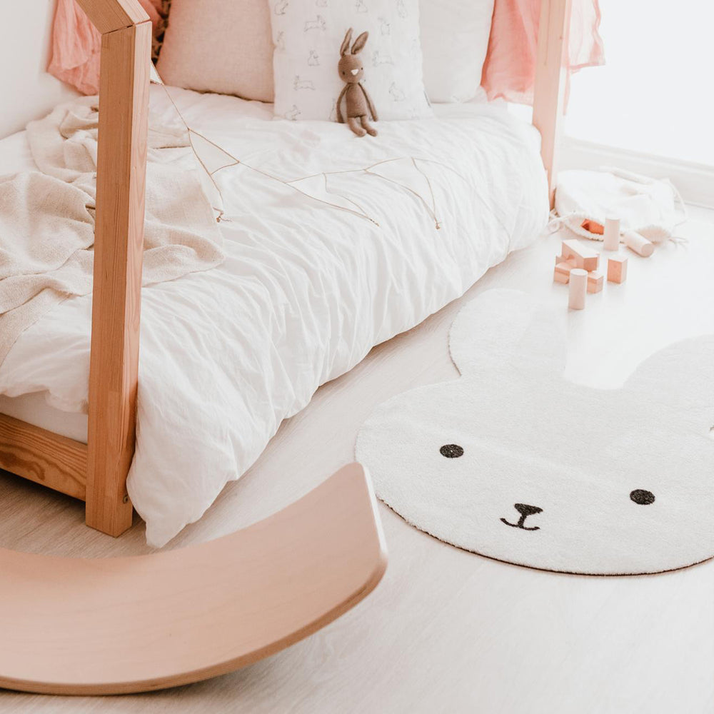 Tapis enfant lavable lapin