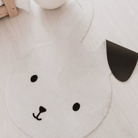 Tapis enfant lavable lapin