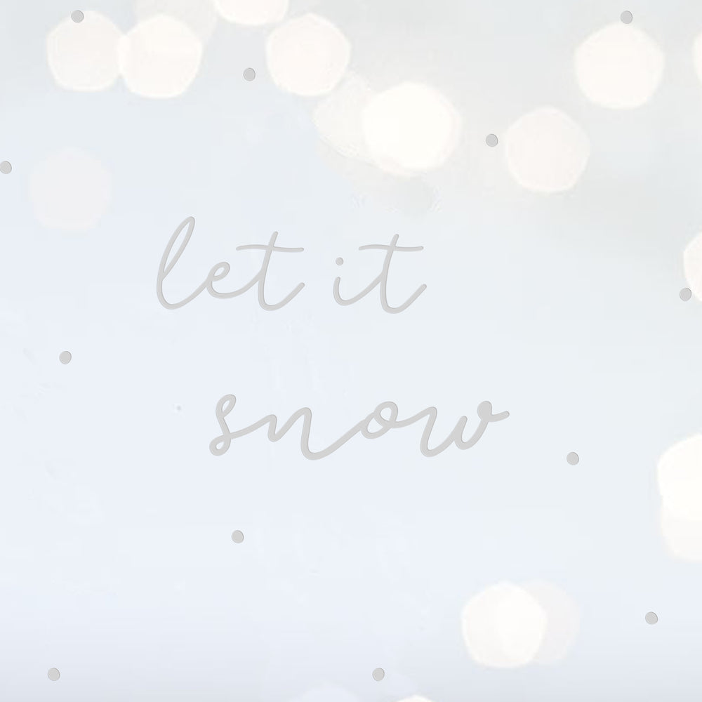 Wandsticker Let It Snow