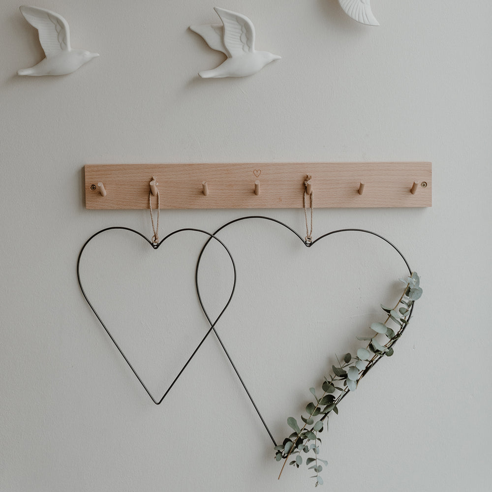 Couronne en métal Coeur en lot de 2