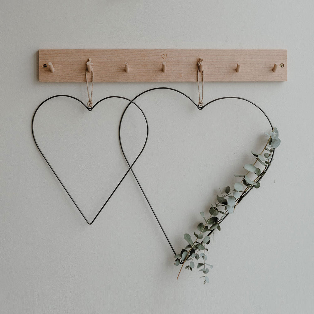 Couronne en métal Coeur en lot de 2