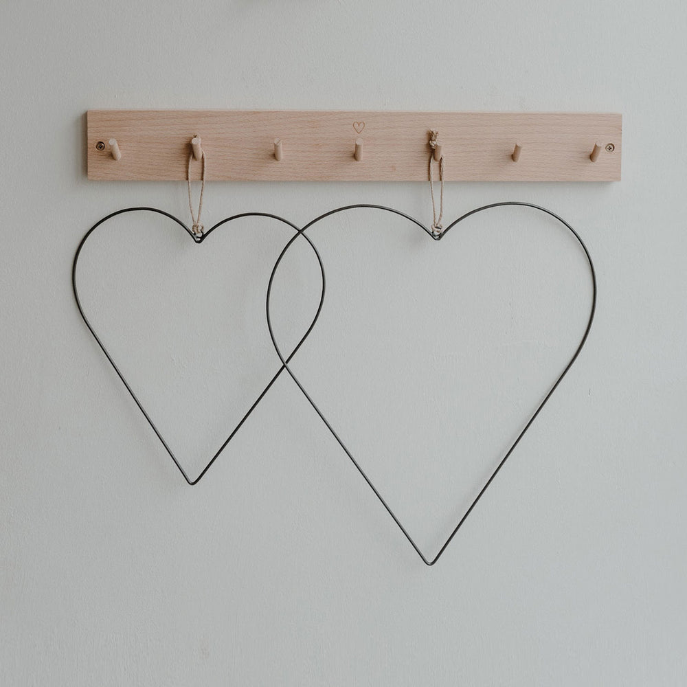 Couronne en métal Coeur en lot de 2