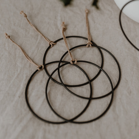 Pendentif Cercle en métal lot de 6