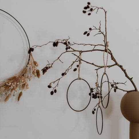 Pendentif Cercle en métal lot de 6