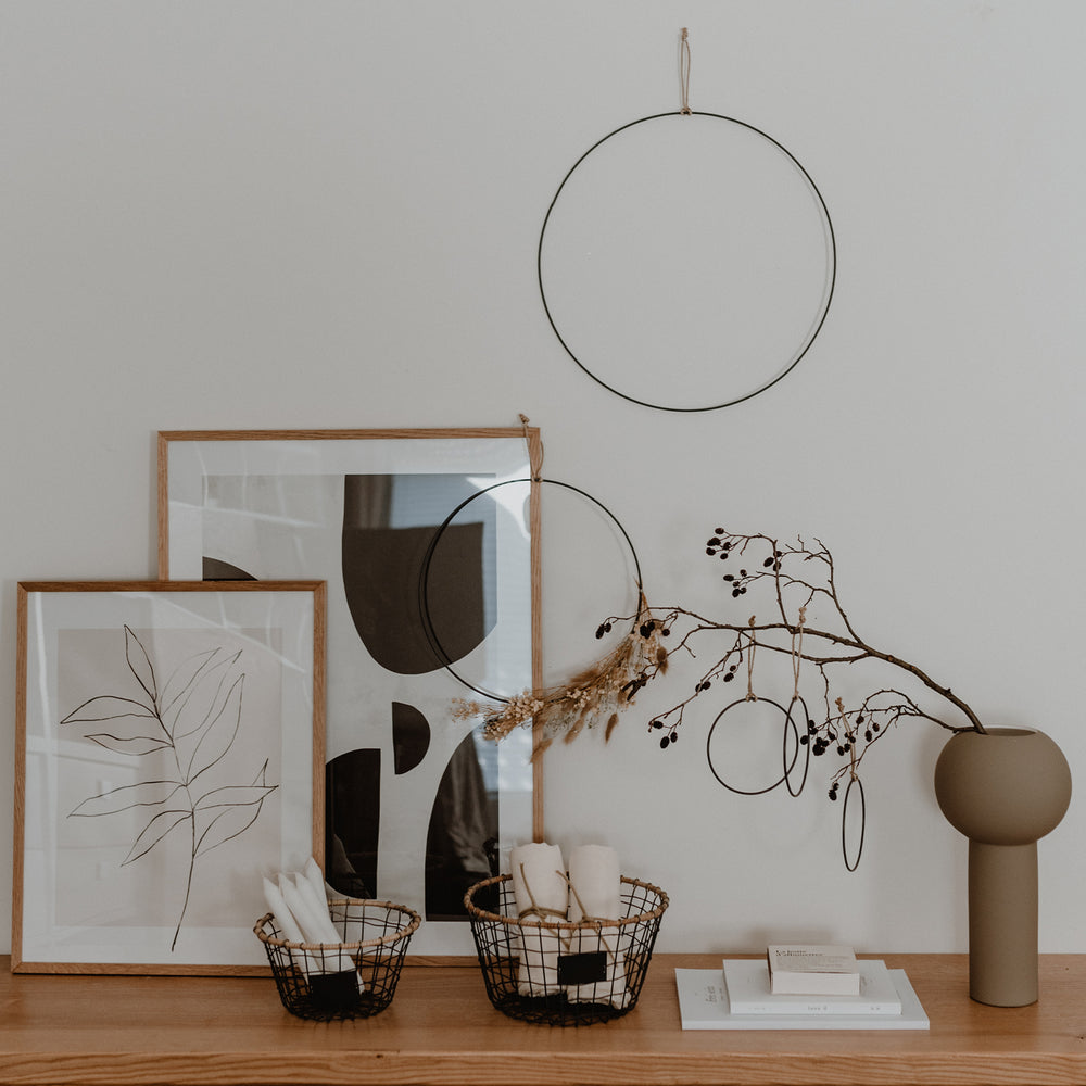 Pendentif Cercle en métal lot de 6