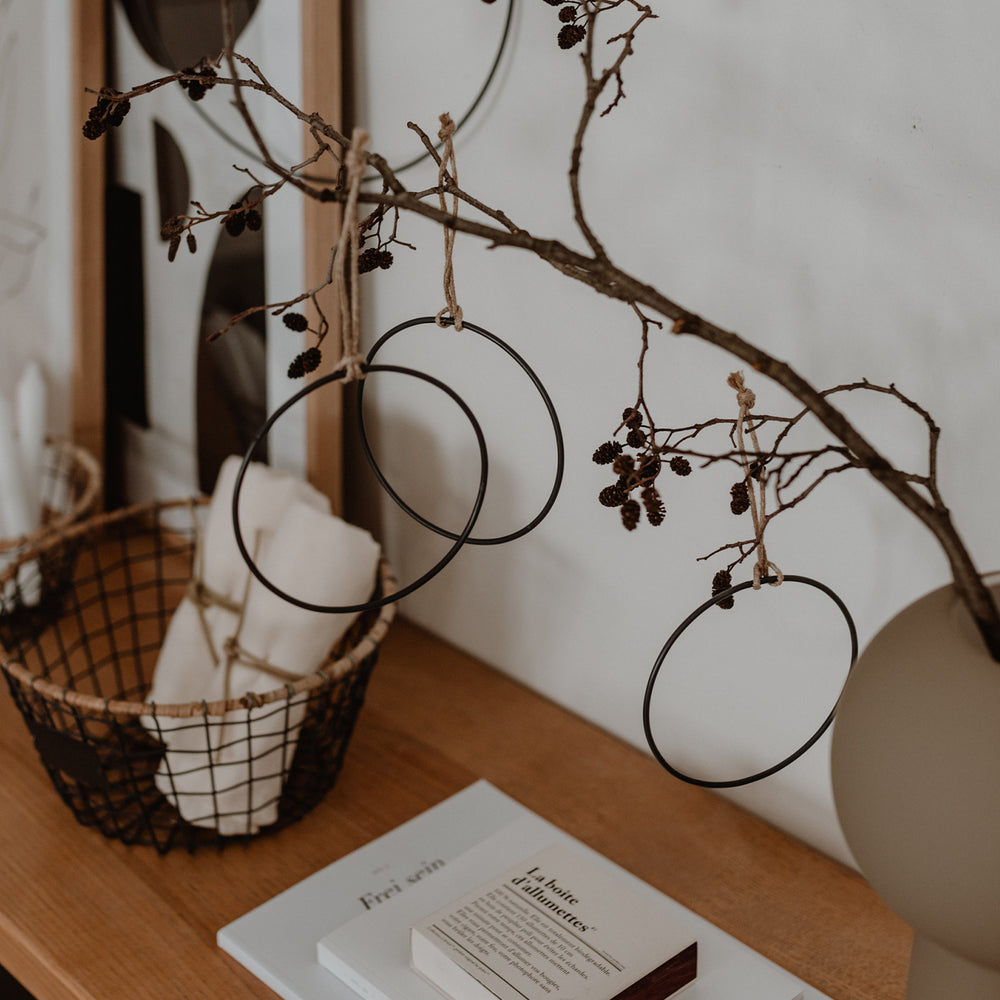 Pendentif Cercle en métal lot de 6