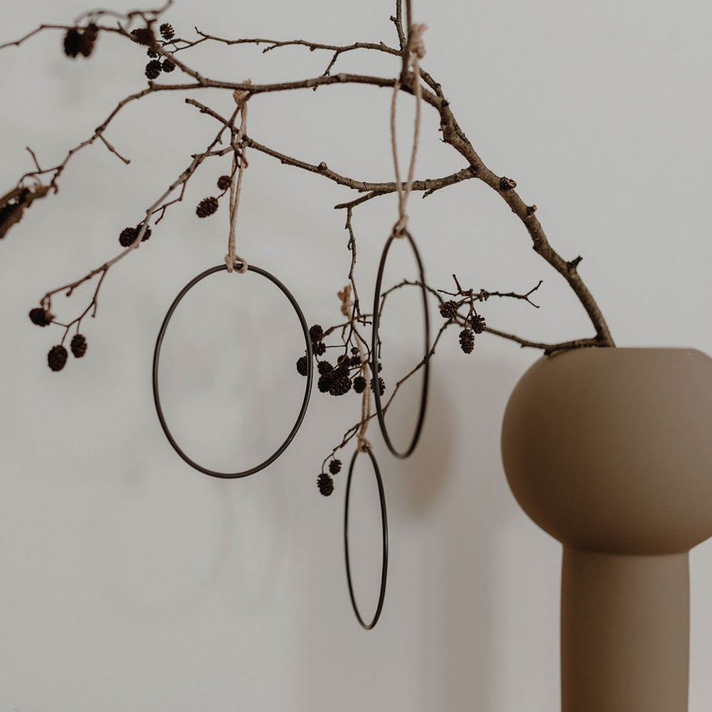 Pendentif Cercle en métal lot de 6