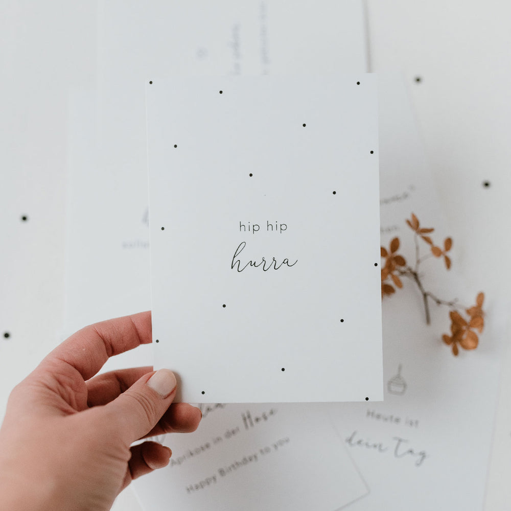 Ensemble de 6 cartes d'anniversaire avec citations